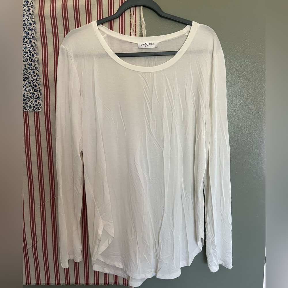 CJLA Favorite Scoop neck long sleeve tee